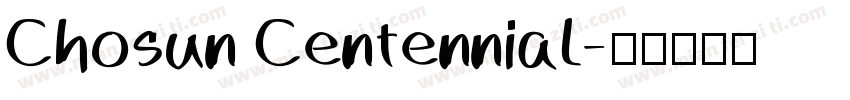 Chosun Centennial字体转换